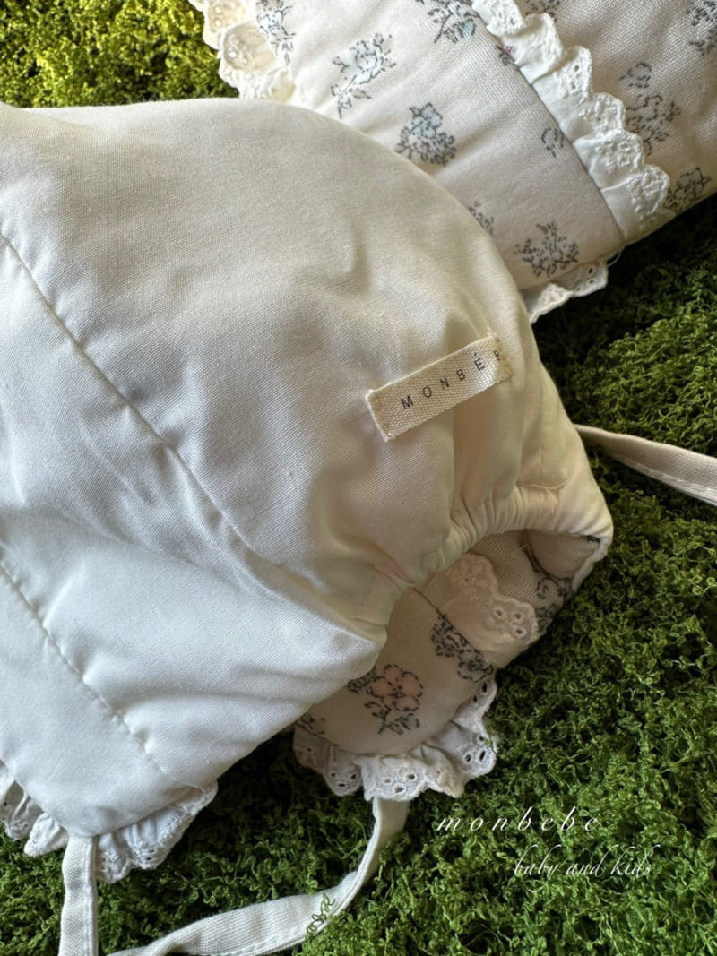 Monbebe - Korean Baby Fashion - #babyfever - Florrie Banding Bonnet - 5