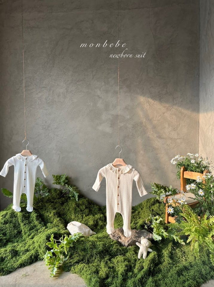 Monbebe - Korean Baby Fashion - #onlinebabyboutique - Plum Body Suit - 2