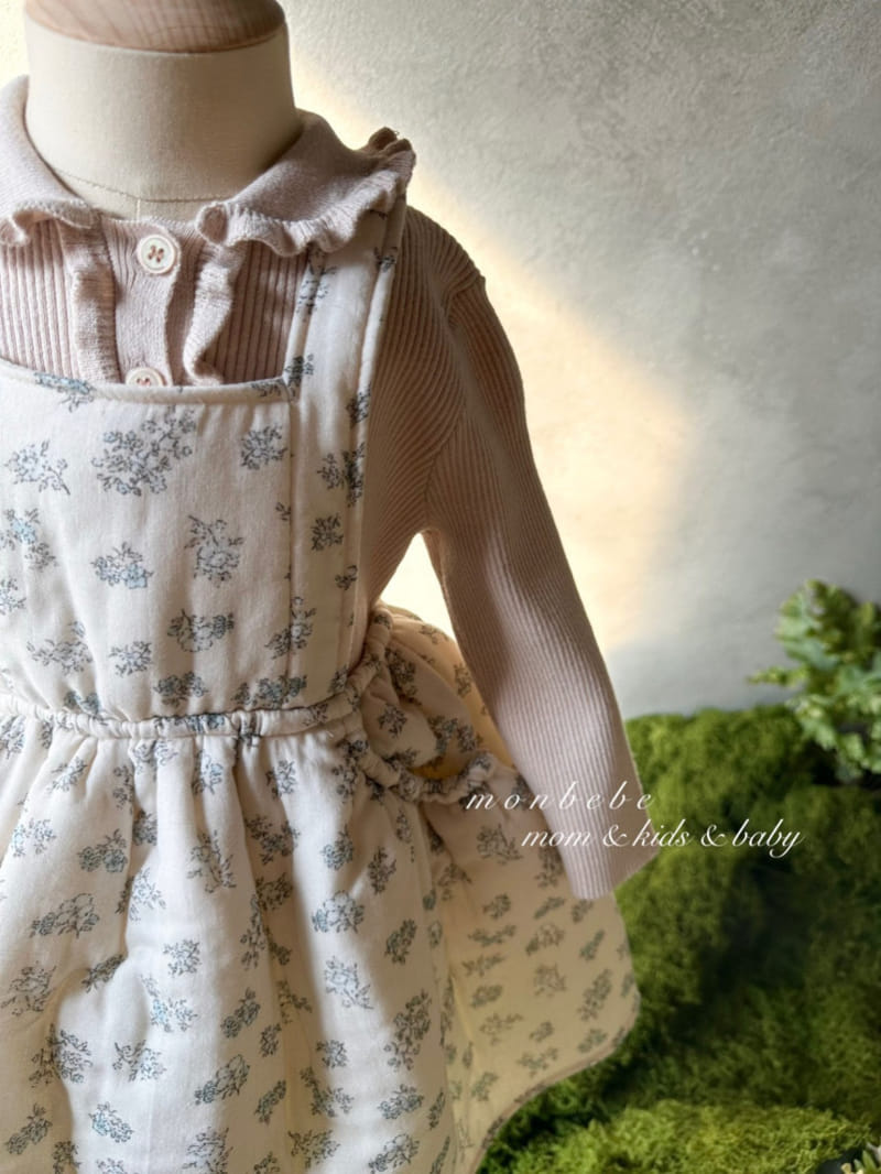 Monbebe - Korean Children Fashion - #kidsshorts - Florrie Banding Dungarees Skirt - 5