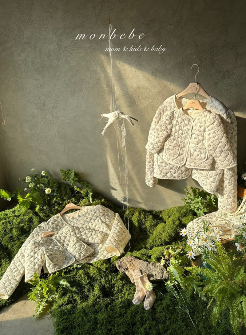 Monbebe - Korean Children Fashion - #toddlerclothing - Florrie Quilting Jacket - 4