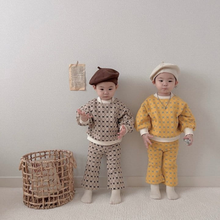 Moran - Korean Baby Fashion - #babyboutique - Ribbon Boots Cut Top Bottom Set - 6