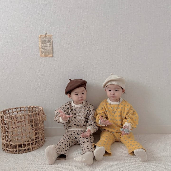 Moran - Korean Baby Fashion - #babyboutiqueclothing - Ribbon Boots Cut Top Bottom Set - 7