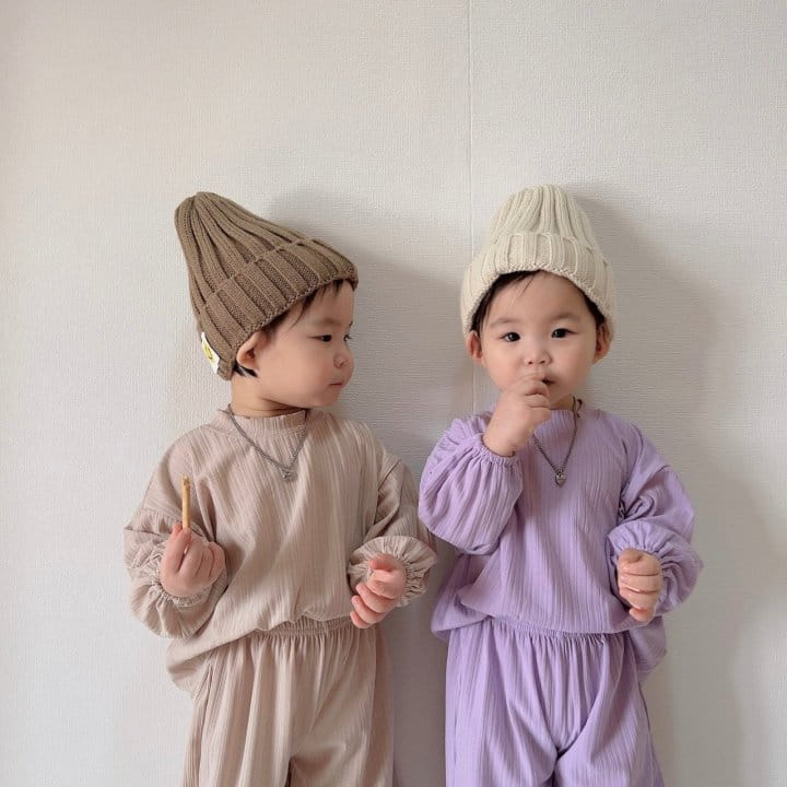 Moran - Korean Baby Fashion - #babyclothing - Easy Top Bottom Set - 7