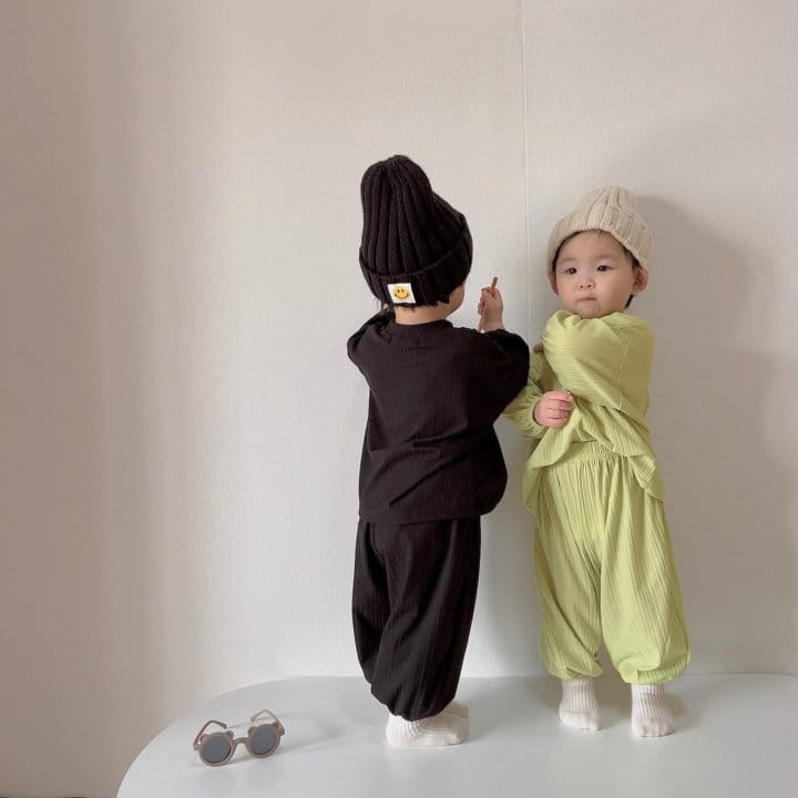 Moran - Korean Baby Fashion - #babylifestyle - Easy Top Bottom Set - 11