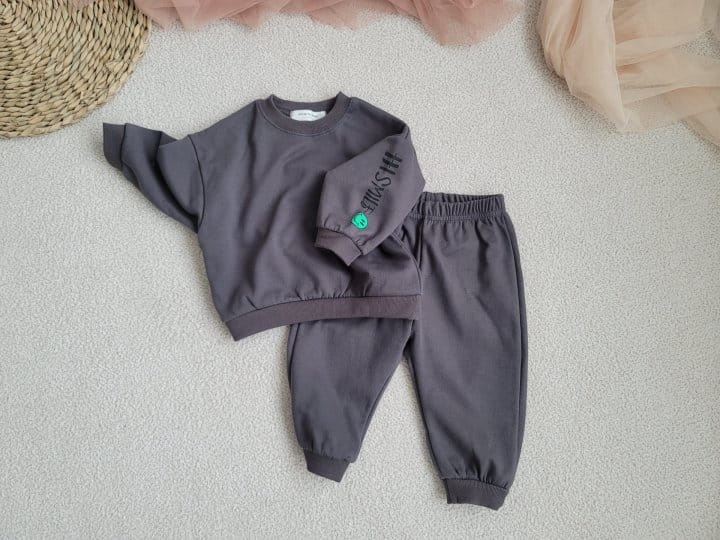 Moran - Korean Children Fashion - #stylishchildhood - Hi Smile Top Bottom Set - 4