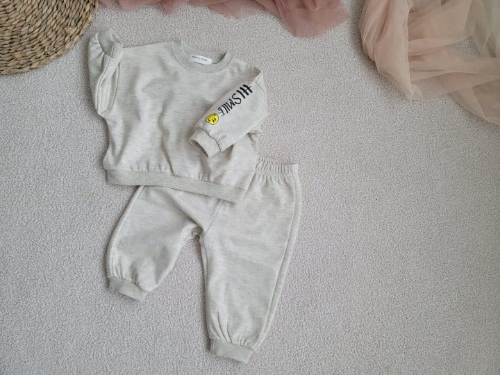 Moran - Korean Children Fashion - #childrensboutique - Hi Smile Top Bottom Set - 5