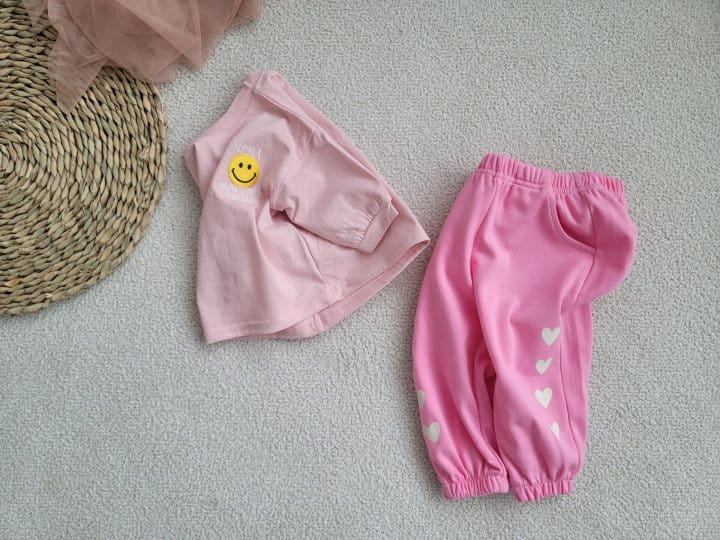 Moran - Korean Children Fashion - #littlefashionista - Heart Jogger Pants - 10