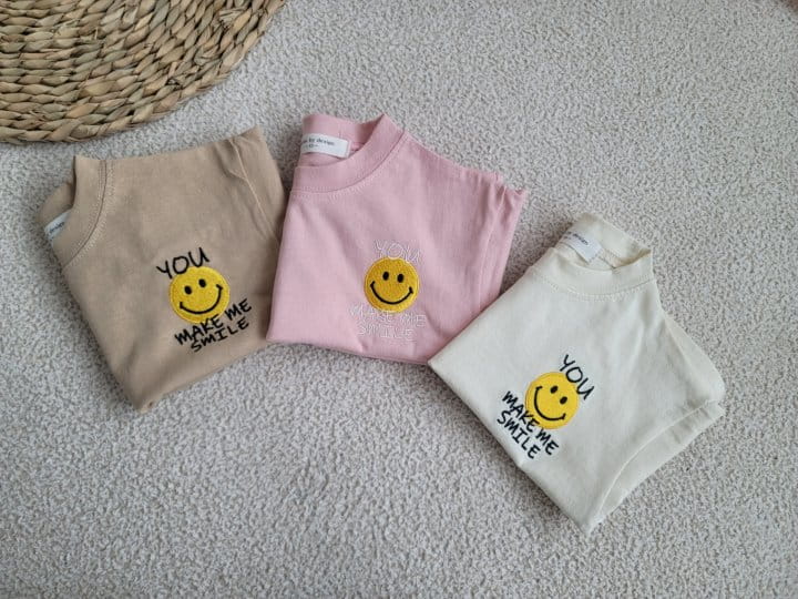 Moran - Korean Children Fashion - #toddlerclothing - You Smile Tee 