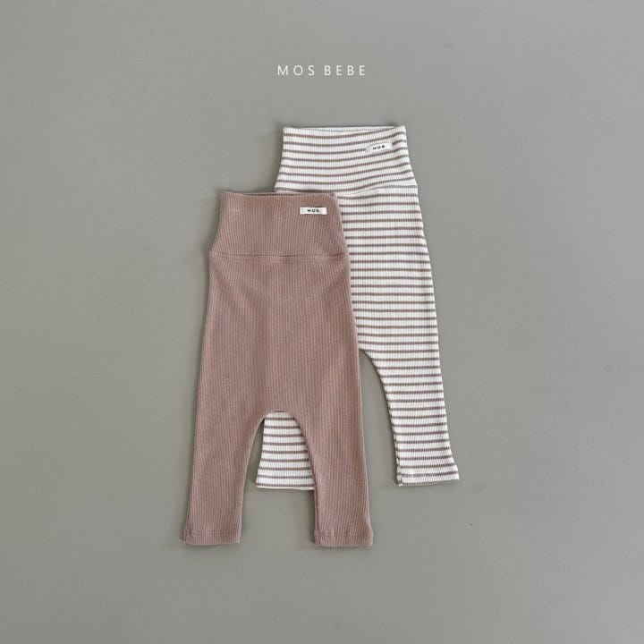 Mos Bebe - Korean Baby Fashion - #babyboutique - Spring One Plus One Stomach  Leggings - 6