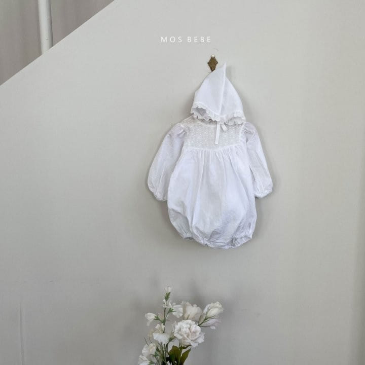 Mos Bebe - Korean Baby Fashion - #babyboutique - Peony Bonnet Body Suit - 5