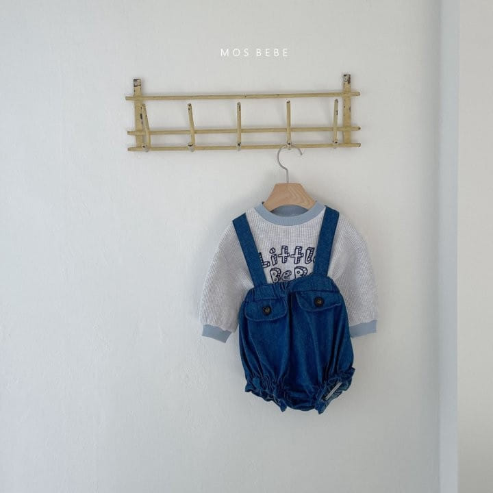 Mos Bebe - Korean Baby Fashion - #babyboutiqueclothing - Frill Bloomers Dungarees - 9