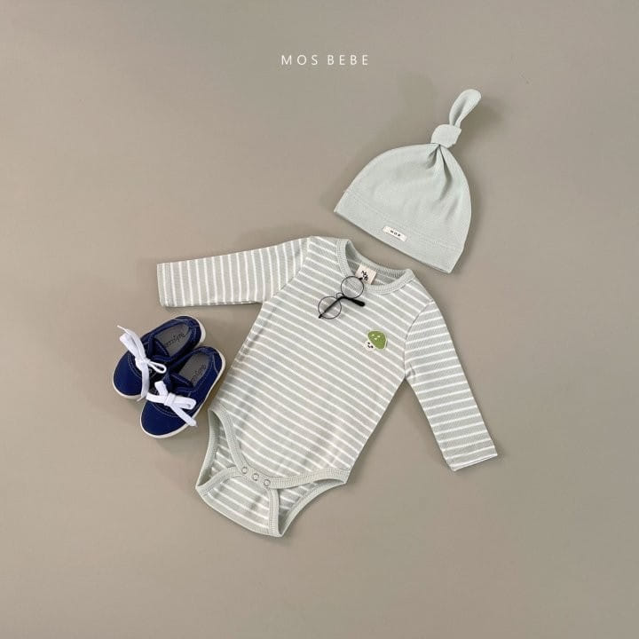 Mos Bebe - Korean Baby Fashion - #babyboutiqueclothing - Mushroom Beanie Body Suit - 6