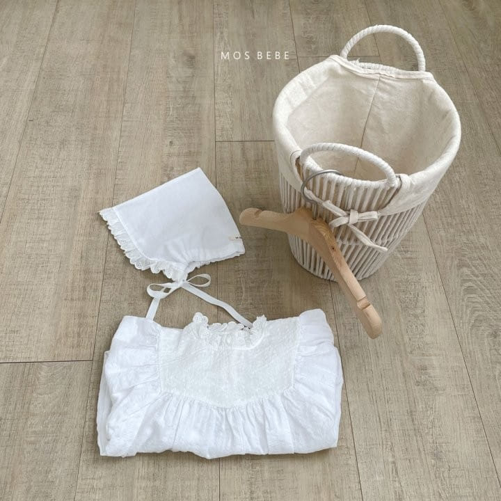 Mos Bebe - Korean Baby Fashion - #babyclothing - Peony Bonnet Body Suit - 7