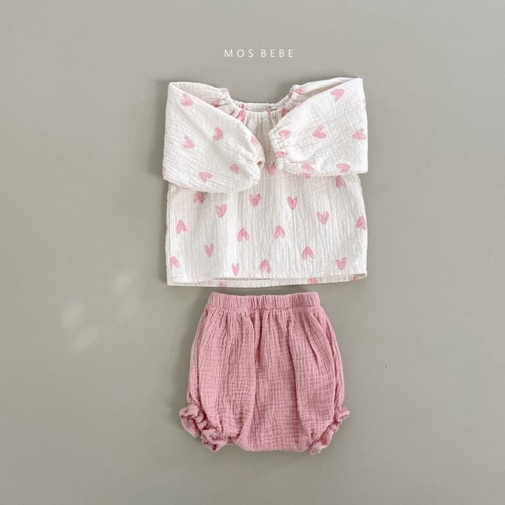 Mos Bebe - Korean Baby Fashion - #babyclothing - Lovely Bloomers Set - 2