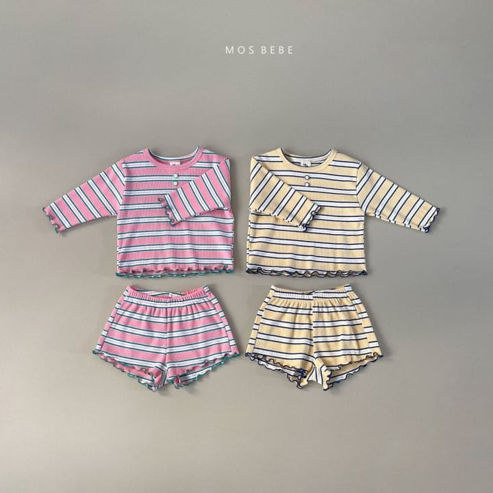 Mos Bebe - Korean Baby Fashion - #babyclothing - Lollipop Top Bottom Set