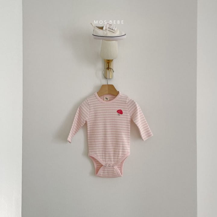 Mos Bebe - Korean Baby Fashion - #babyclothing - Mushroom Beanie Body Suit - 7