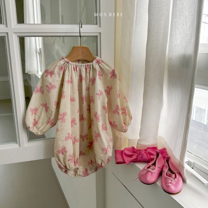 Mos Bebe - Korean Baby Fashion - #babyfashion - Ribbon Body Suit - 7