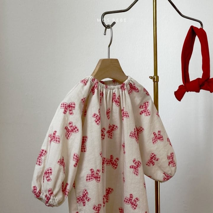 Mos Bebe - Korean Baby Fashion - #babygirlfashion - Ribbon Body Suit - 9