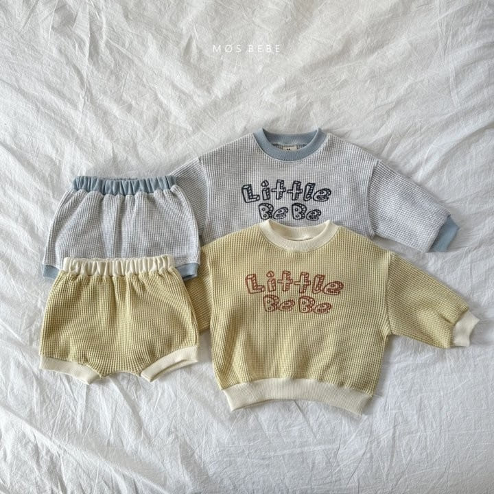 Mos Bebe - Korean Baby Fashion - #babyootd - Little Bebe Top Bottom Set - 5