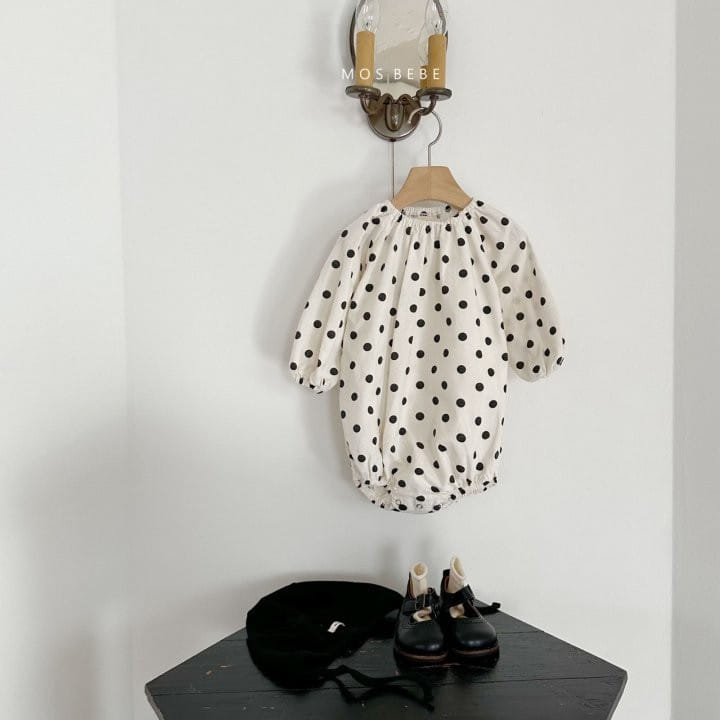 Mos Bebe - Korean Baby Fashion - #babyootd - Dot Body Suit - 11