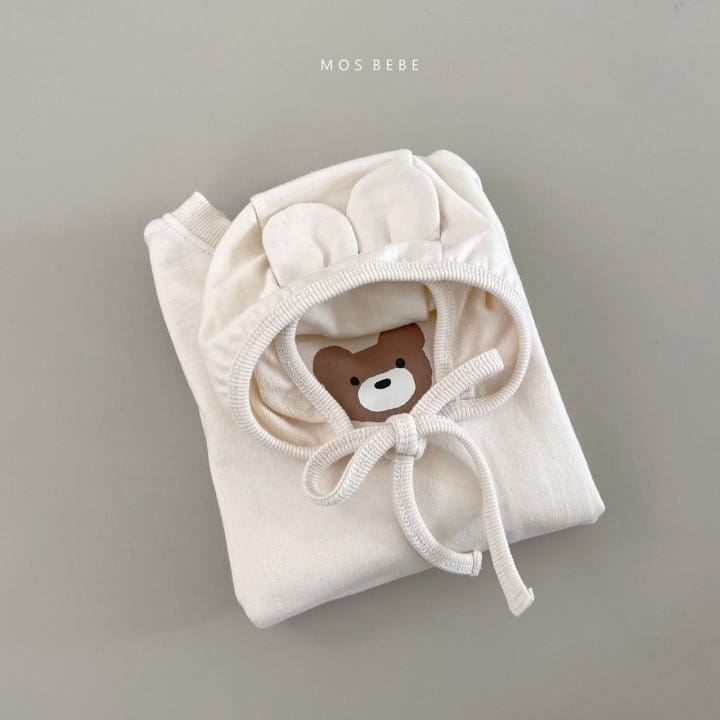 Mos Bebe - Korean Baby Fashion - #babyoutfit - Mini Bear Body Suit - 3