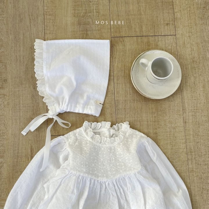 Mos Bebe - Korean Baby Fashion - #onlinebabyboutique - Peony Bonnet Body Suit - 2
