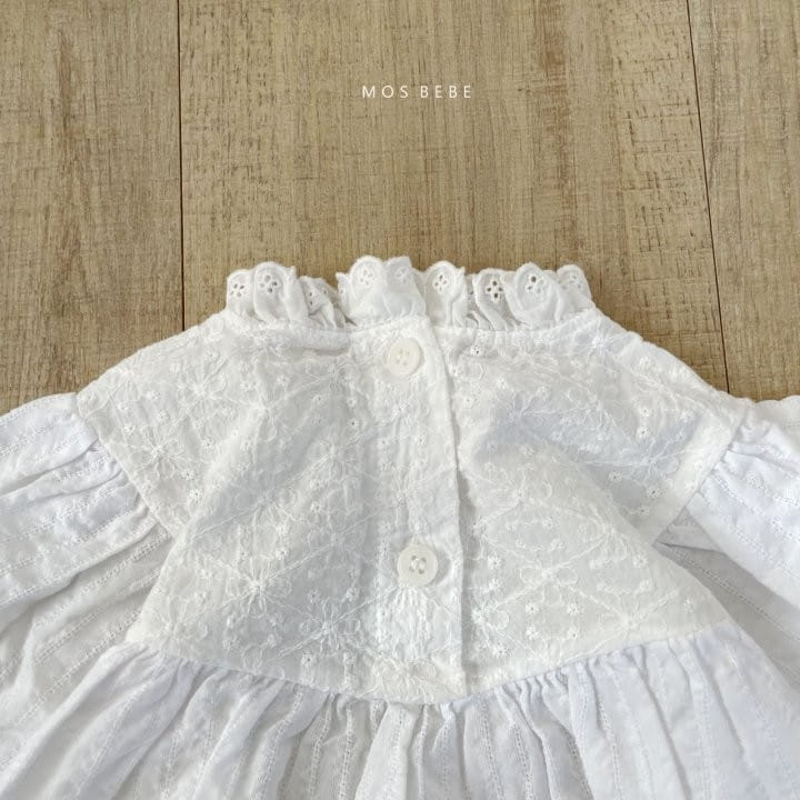 Mos Bebe - Korean Baby Fashion - #onlinebabyshop - Peony Bonnet Body Suit - 3
