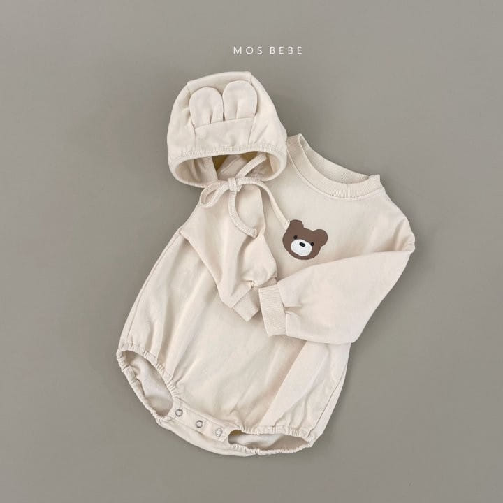 Mos Bebe - Korean Baby Fashion - #onlinebabyshop - Mini Bear Body Suit - 7