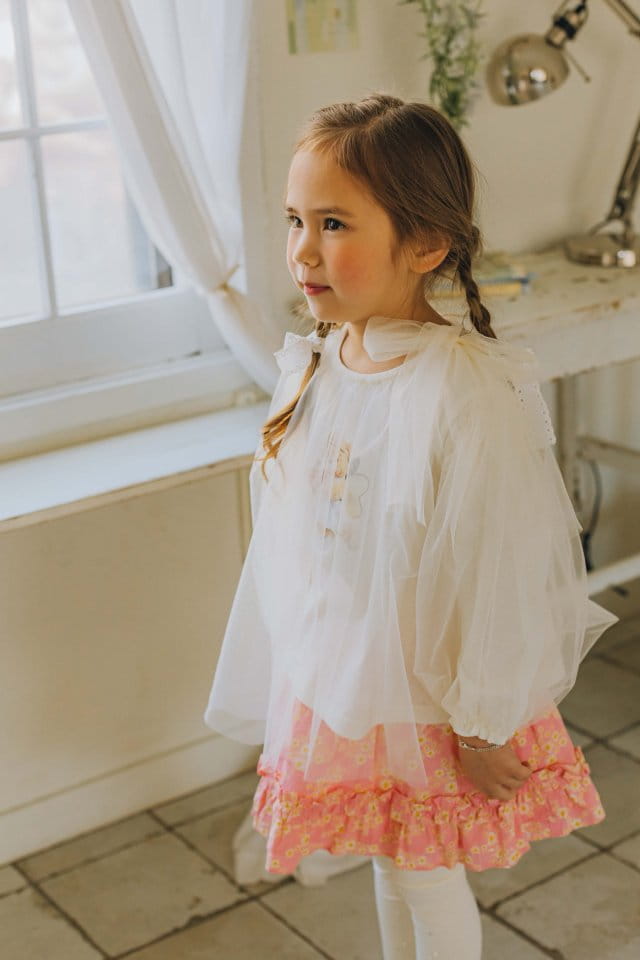 Mumunbaba - Korean Children Fashion - #littlefashionista - Cupid Mesh Tee - 2