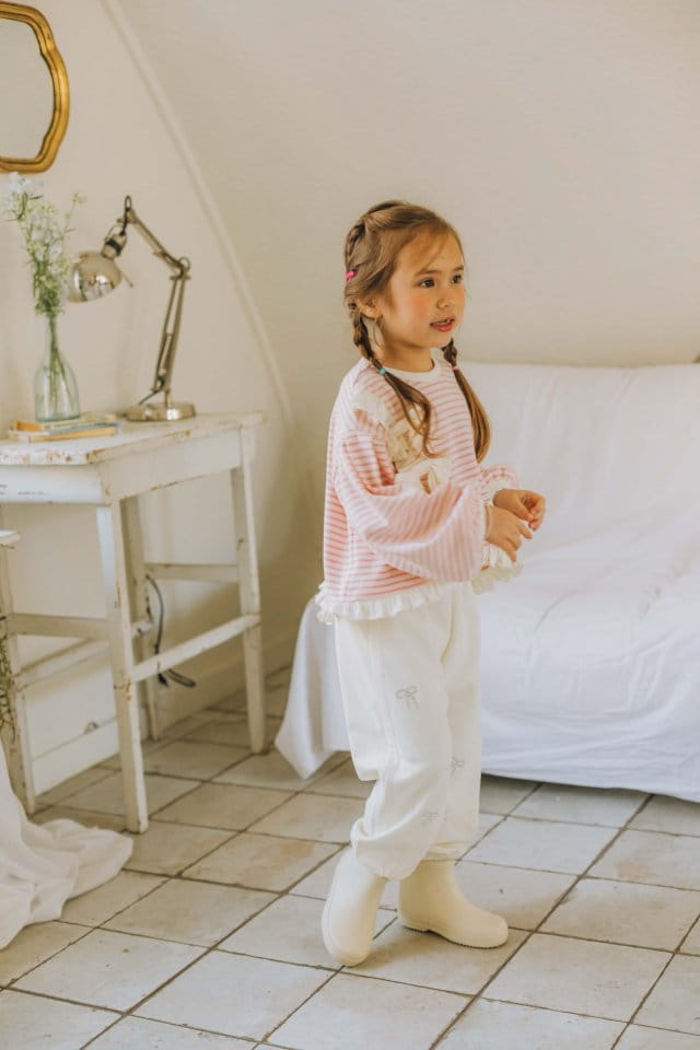 Mumunbaba - Korean Children Fashion - #littlefashionista - Jane Pearl Jogger Pants - 4