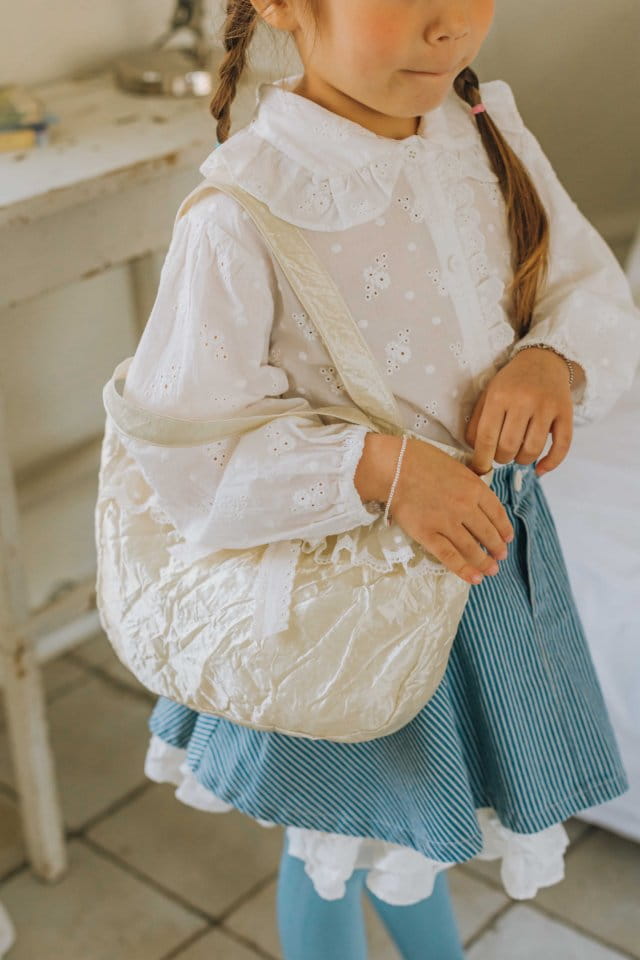 Mumunbaba - Korean Children Fashion - #prettylittlegirls - Flower Ella White Ella Blouse - 4