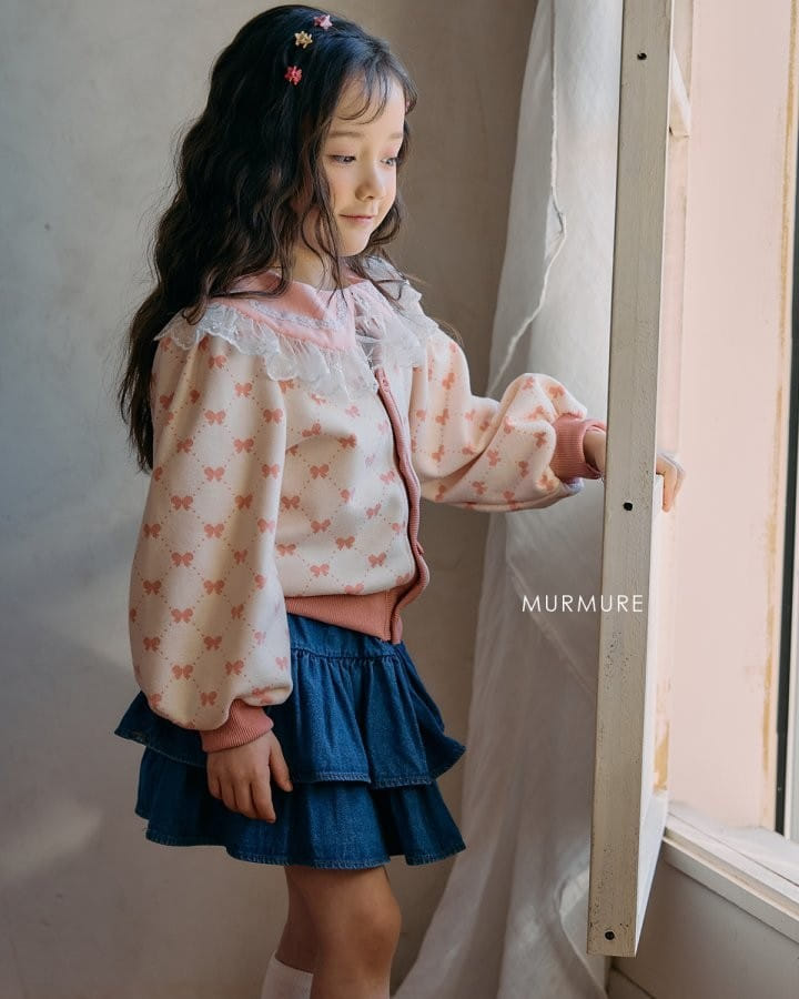 Murmure - Korean Children Fashion - #childrensboutique - Ribbon Puff Cardigan - 2