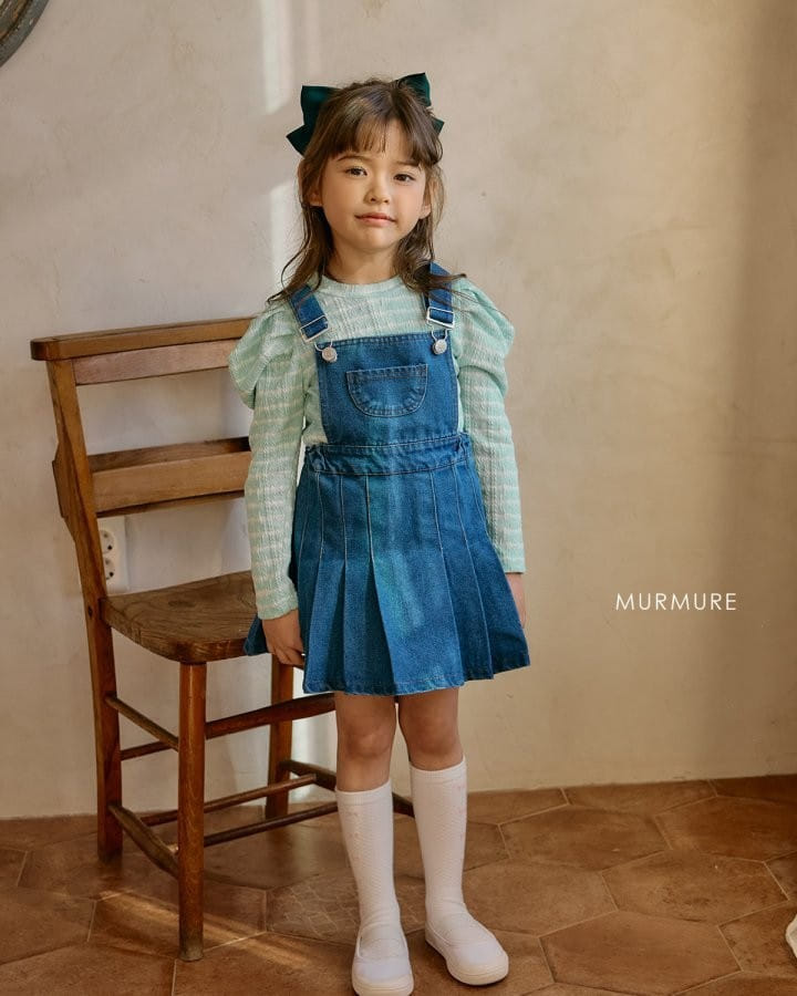 Murmure - Korean Children Fashion - #childrensboutique - Denim Dungarees One-Piece
