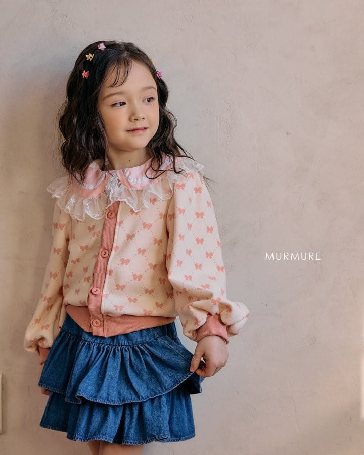 Murmure - Korean Children Fashion - #designkidswear - Ribbon Puff Cardigan - 4