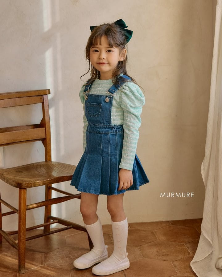 Murmure - Korean Children Fashion - #discoveringself - Denim Dungarees One-Piece - 3
