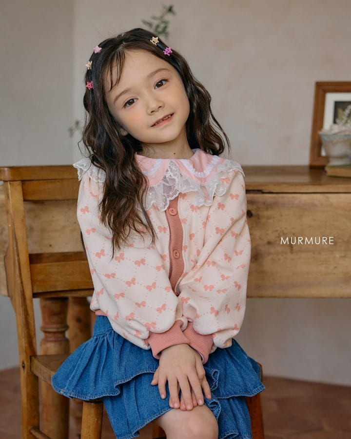 Murmure - Korean Children Fashion - #kidzfashiontrend - Ribbon Puff Cardigan - 8