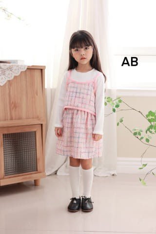 Muy Bien - Korean Children Fashion - #littlefashionista - Tweed Vest Dress - 7