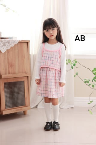 Muy Bien - Korean Children Fashion - #magicofchildhood - Tweed Vest Dress - 8