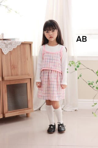 Muy Bien - Korean Children Fashion - #minifashionista - Tweed Vest Dress - 9