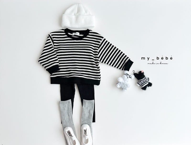 My Bebe - Korean Children Fashion - #childofig - Eyelet ST Tee - 10