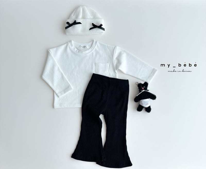 My Bebe - Korean Children Fashion - #childofig - Single Pocket Tee - 10