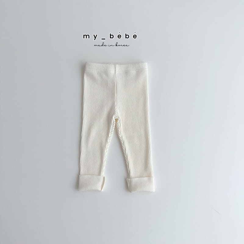 My Bebe - Korean Children Fashion - #childofig - Spring Rib Leggings - 7