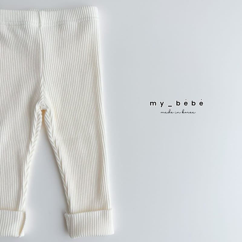 My Bebe - Korean Children Fashion - #childofig - Spring Rib Leggings - 8