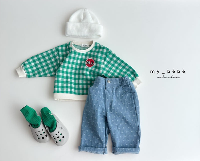My Bebe - Korean Children Fashion - #childofig - Square Jacquard Sweat - 6