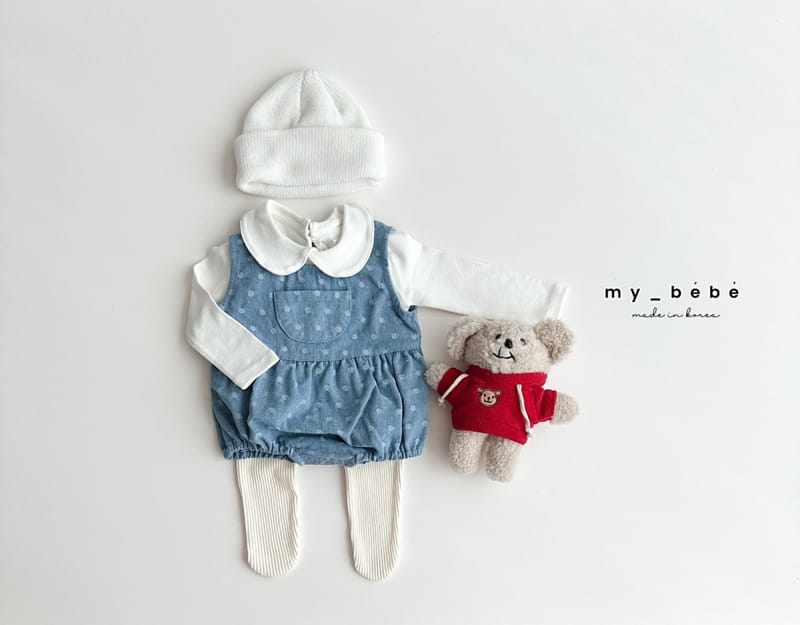My Bebe - Korean Children Fashion - #childofig - Bom Bom Collar Tee - 6