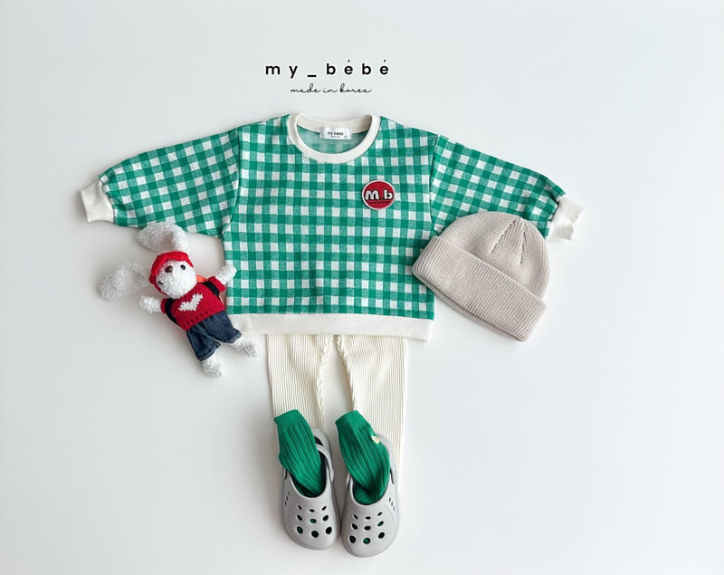 My Bebe - Korean Children Fashion - #childrensboutique - Square Jacquard Sweat - 8