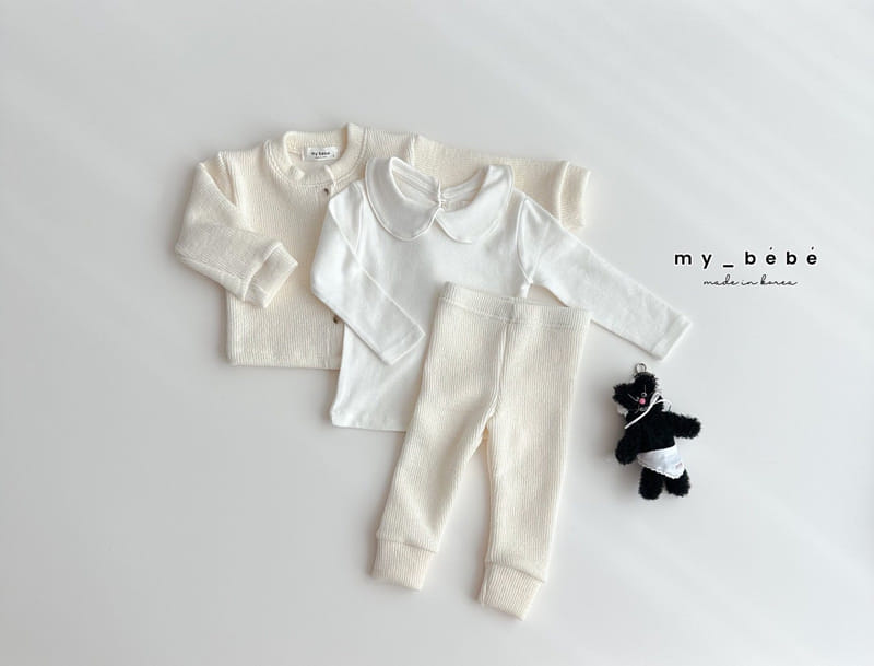 My Bebe - Korean Children Fashion - #designkidswear - Bom Bom Collar Tee - 8