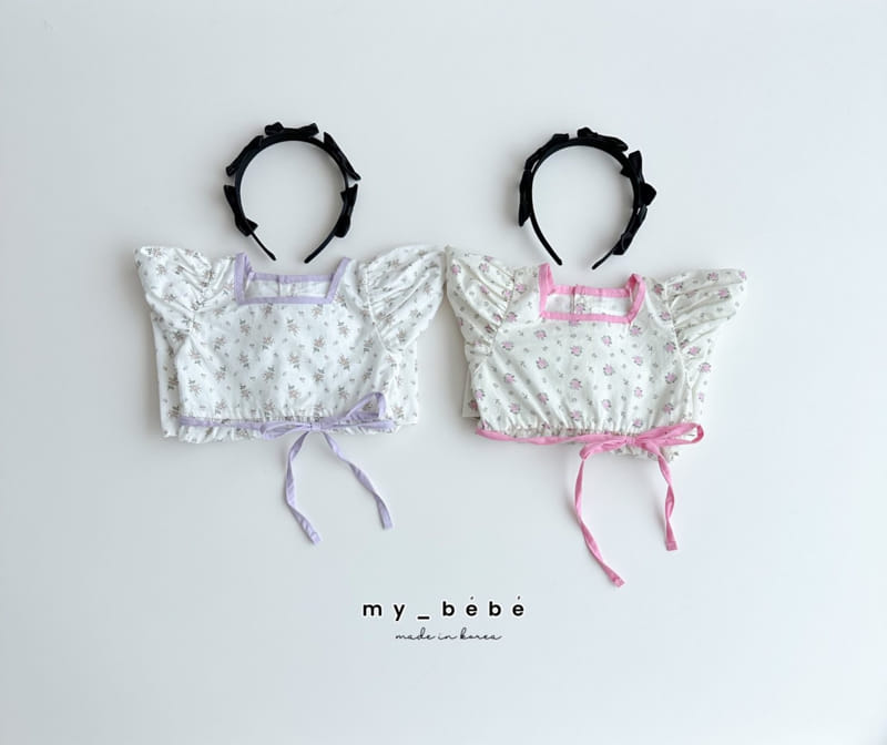 My Bebe - Korean Children Fashion - #designkidswear - Popo Square One-Piece - 2