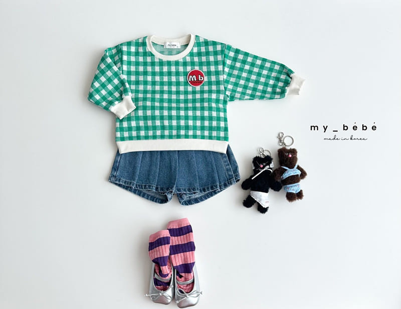 My Bebe - Korean Children Fashion - #discoveringself - Square Jacquard Sweat - 10