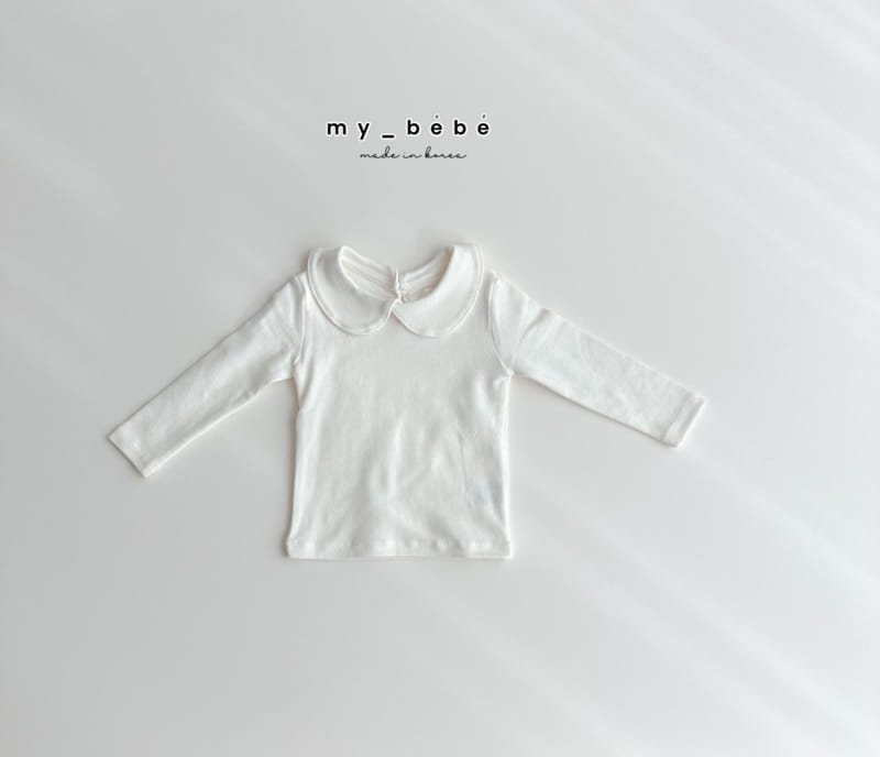 My Bebe - Korean Children Fashion - #discoveringself - Bom Bom Collar Tee - 9